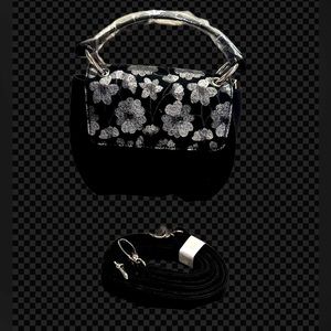 Brand New Ruby Shoo Suede Mini Suede Purse W/Attachable Suede Shoulder Strap